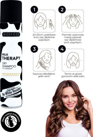 Morfose Kuru Şampuan Milk Therapy 200 Ml - 3