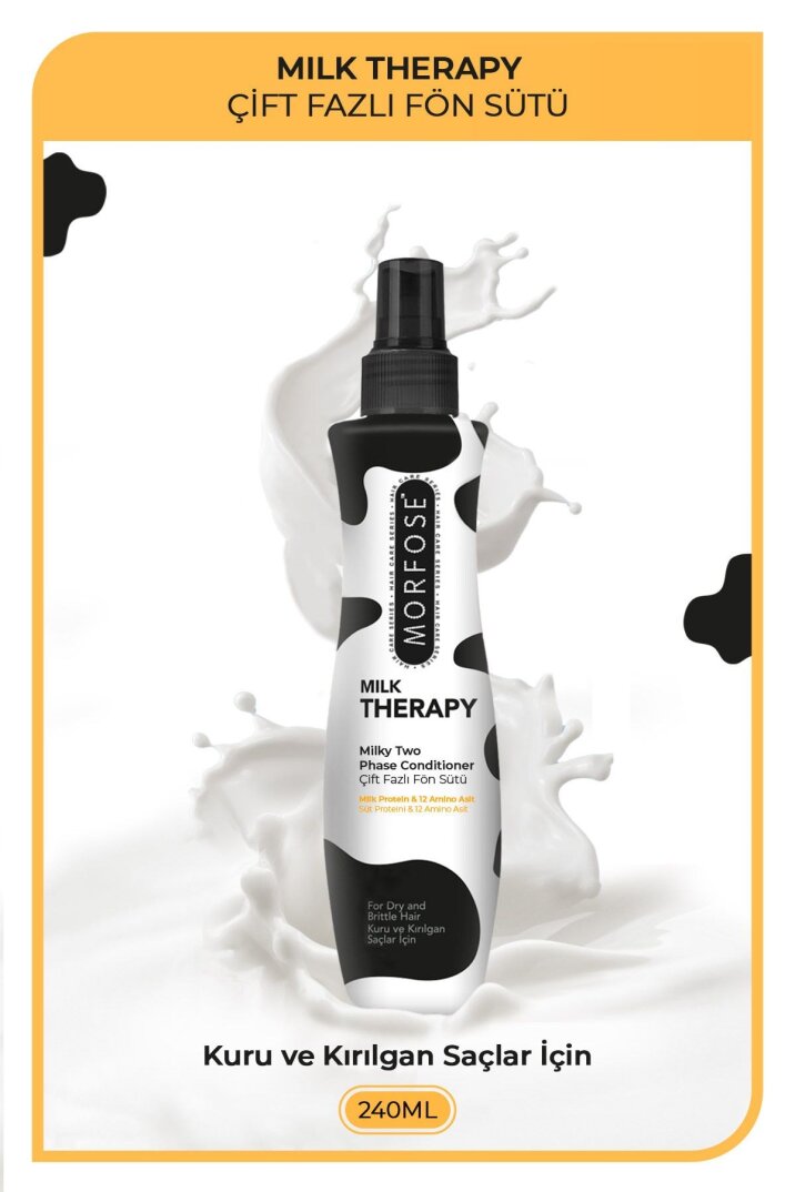 Morfose Milk Therapy Çift Fazlı Saç Bakım Fön Suyu 240 ml - 1