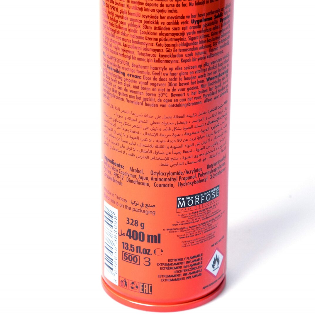 Morfose N0 Gas Ultra Sert Saç Spreyı 400 Ml - 2