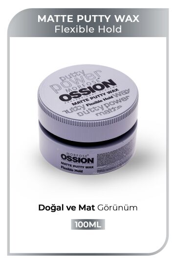 Morfose Ossion Flexible Hold Putty Kremsi Mat Wax 100 ml