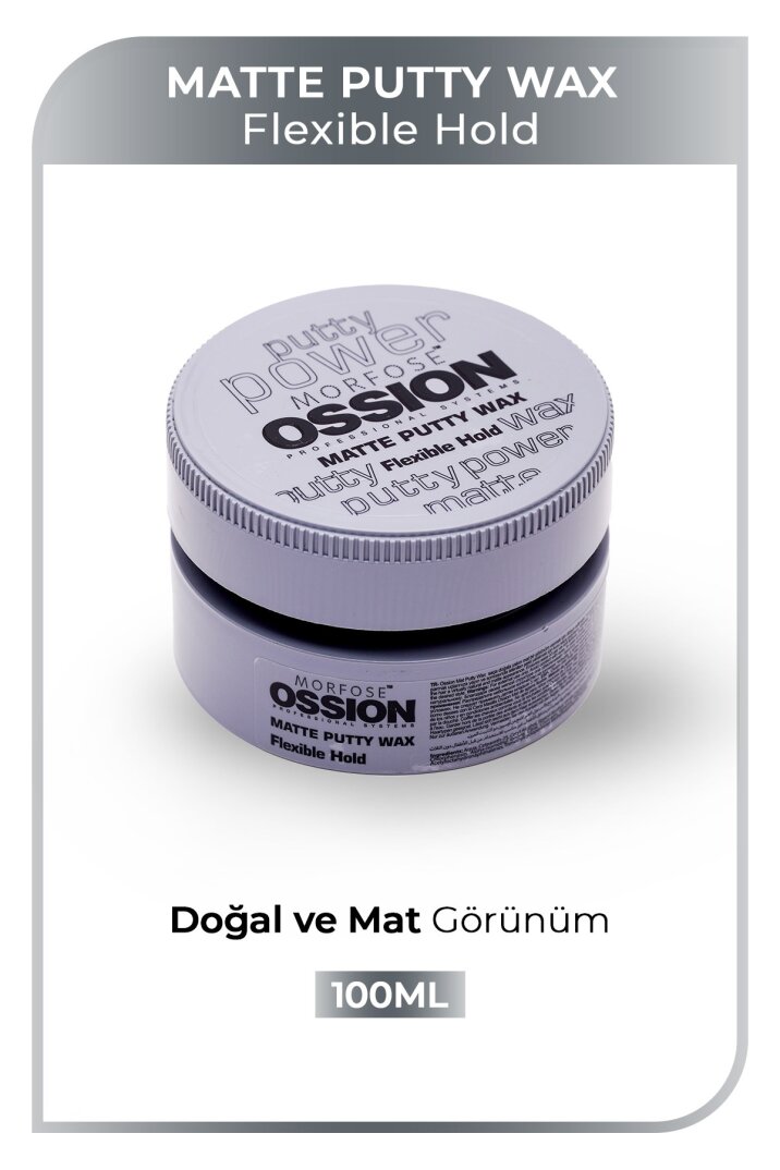Morfose Ossion Flexible Hold Putty Kremsi Mat Wax 100 ml - 1