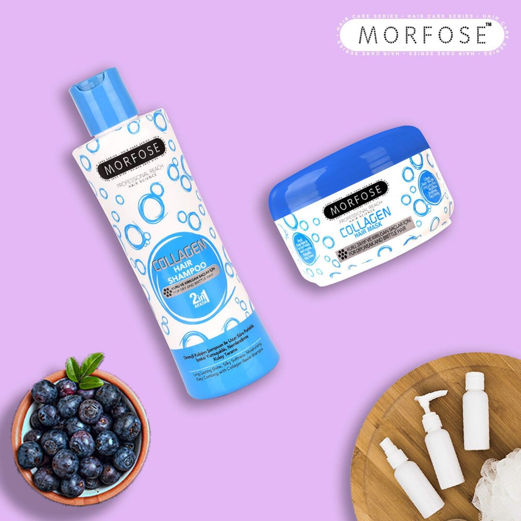 MORFOSE Şampuan 1000Ml (Mavi) 1 Paket (1 x 1 Adet) - 2