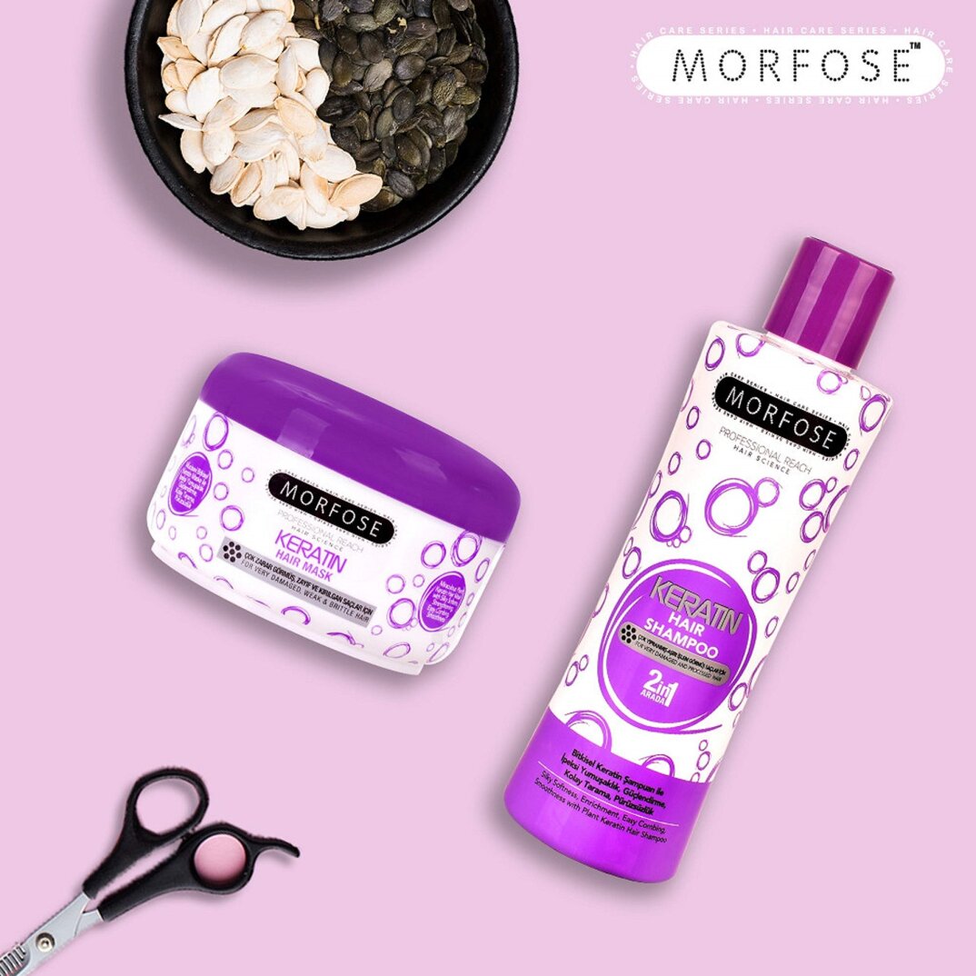 MORFOSE Şampuan 1000Ml (Mor) 1 Paket (1 x 1 Adet) - 3