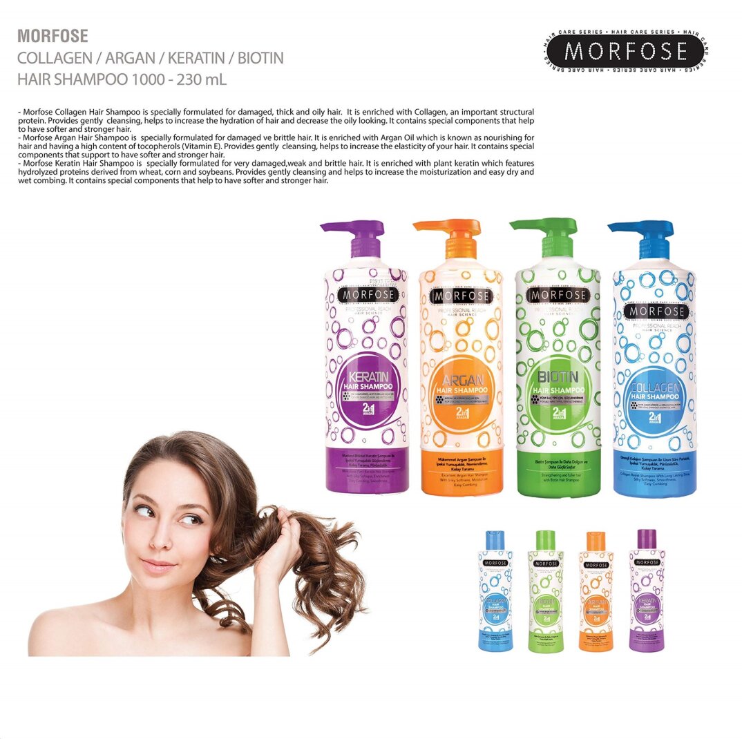 MORFOSE Şampuan 1000Ml (Mor) 1 Paket (1 x 1 Adet) - 5
