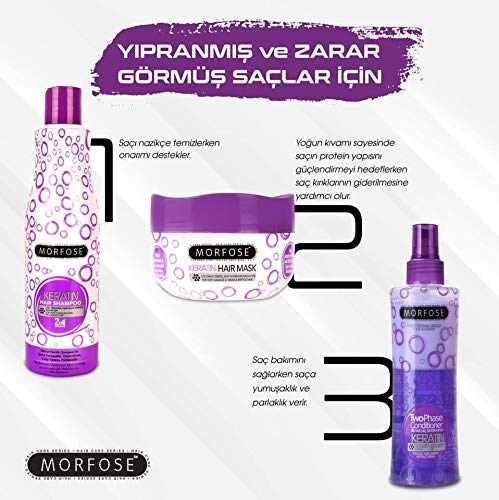 MORFOSE Şampuan 1000Ml (Mor) 1 Paket (1 x 1 Adet) - 9
