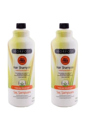 Morfose Şampuan Bitkisel Tuzsuz 1000 Ml X 2 Adet 86986553831390