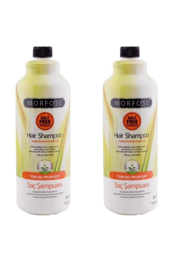 Morfose Şampuan Bitkisel Tuzsuz 1000 Ml X 2 Adet 86986553831390 - 1