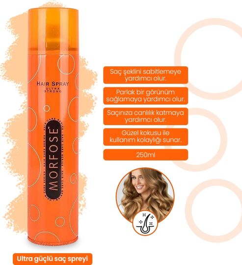 Morfose Ultra Sert Saç Spreyı 250 ml - 3