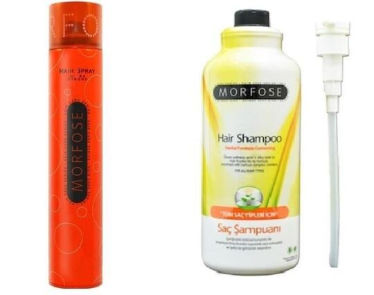 Morfose Ultra Sert Saç Spreyı 400 ml + Morfose Tuzsuz Şampuan 100