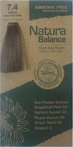 Natura Balance Organik Krem Saç Boyası 7.4 Tarçın 60 ml - 1