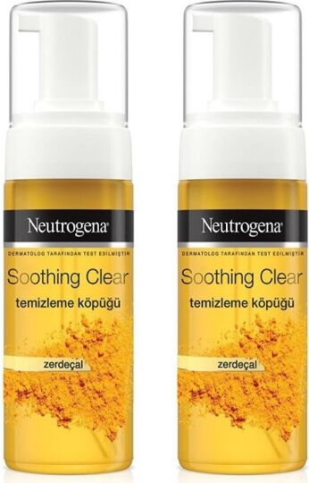 Neutrogena Soothing Clear Yüz Temizleme Köpüğü 150 Ml Zerdeçal 2 Adet