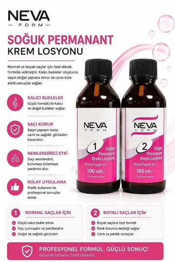 Neva Form Soğuk Permanant Krem Losyonu 100 Ml - Perma Losyonu Seti