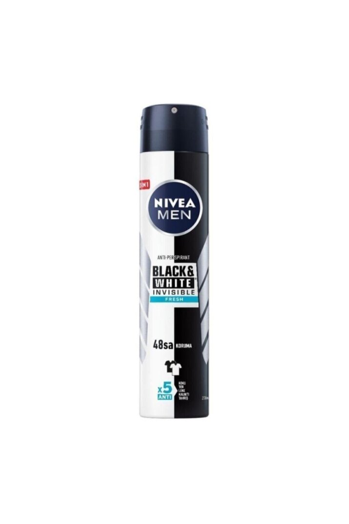 Nivea Black&White Erkek 200 ml Deodorant - 1