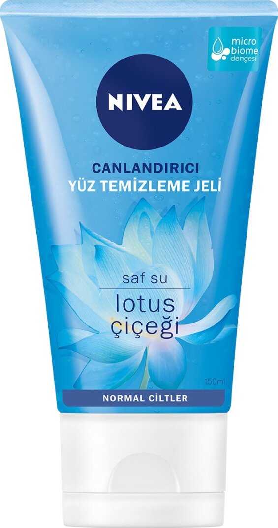 NIVEA Canlandırıcı Yüz Temizleme Jeli 150 ml, Saf Su ve Lotus Çiçeği ile Etkili Yüz Temizleyici, Normal Ciltler - 2