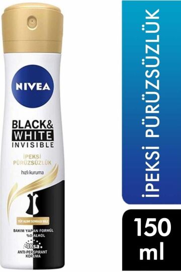 Nivea Deodorant 150 ml Kadın Invisible Black&white Ipeksi 4005900620231 Deodorant