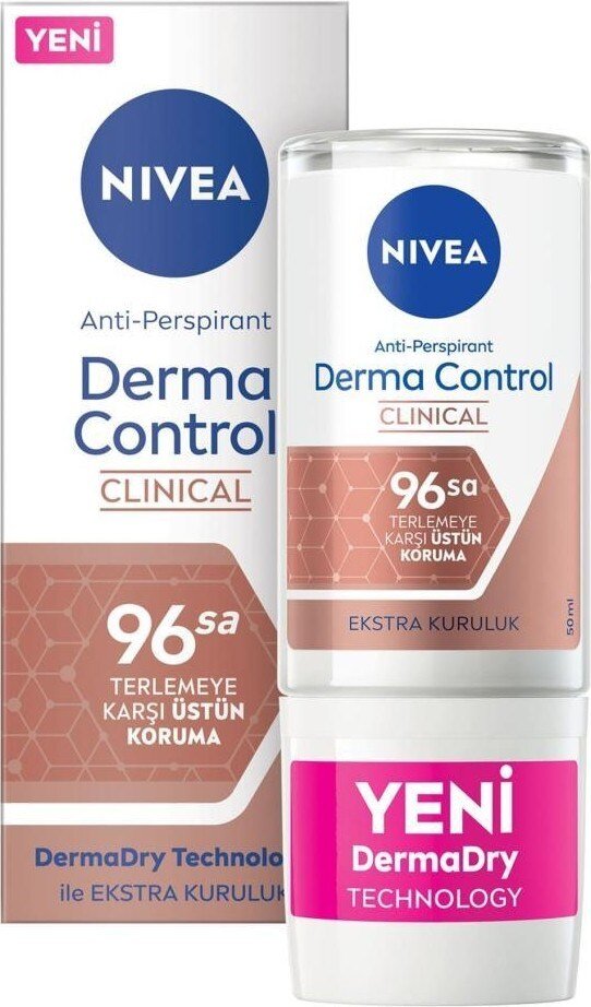 Nıvea Derma Control Clinical Kadın Roll-On 50 Ml,96 Saat Üstün Koruma,ekstra Kuruluk,anti-Perspirant - 3