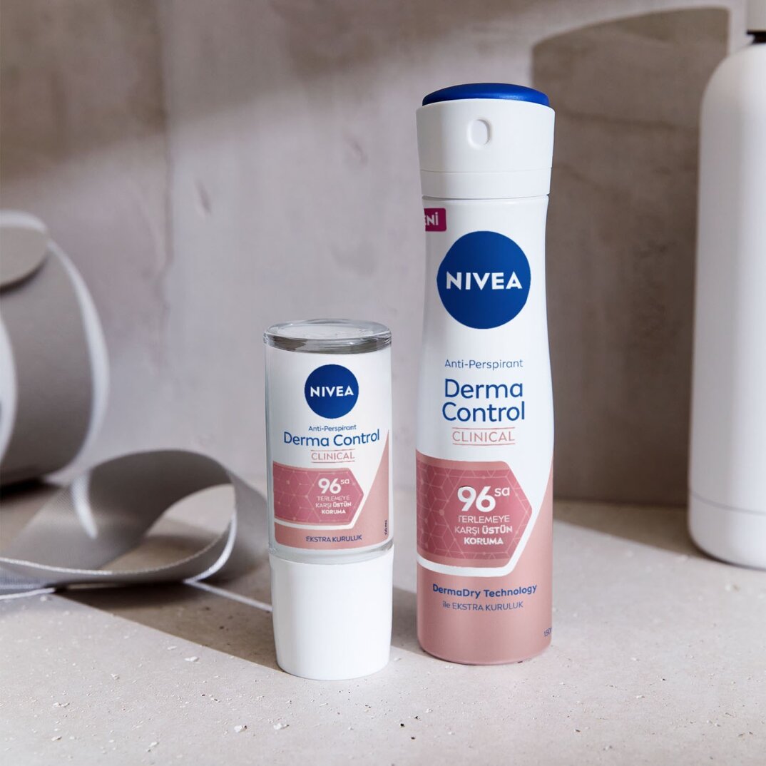 Nıvea Derma Control Clinical Kadın Roll-On 50 Ml,96 Saat Üstün Koruma,ekstra Kuruluk,anti-Perspirant - 8