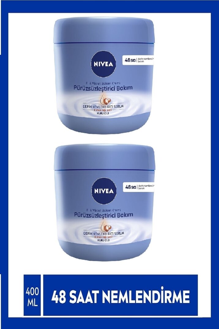 Nivea El ve Vucut Pürüzsüzleştirici Bakım Kremi 2 x 400 ML - 1