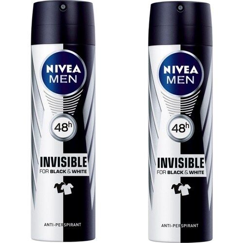 Nivea İnvisible Black&white Power Sprey Deodorant 150ML Erkek 2'li Set
