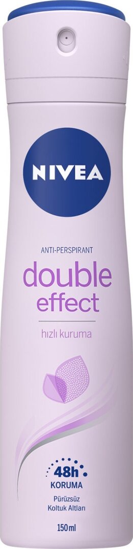 Nivea Kadın Sprey Deodorant Double Effect 48 Saat Anti-perspirant Koruma 150 ml, Pürüzsüz Koltuk Altları - 2