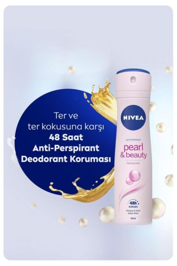 Nivea Kadın Sprey Deodorant Pearl&Beauty 150ml, Ter Kokusuna Karşı 48 Saat Koruma - 2