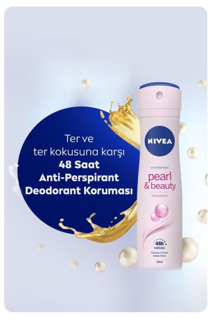 Nivea Kadın Sprey Deodorant Pearl&Beauty 150ml, Ter Kokusuna Karşı 48 Saat Koruma - 2