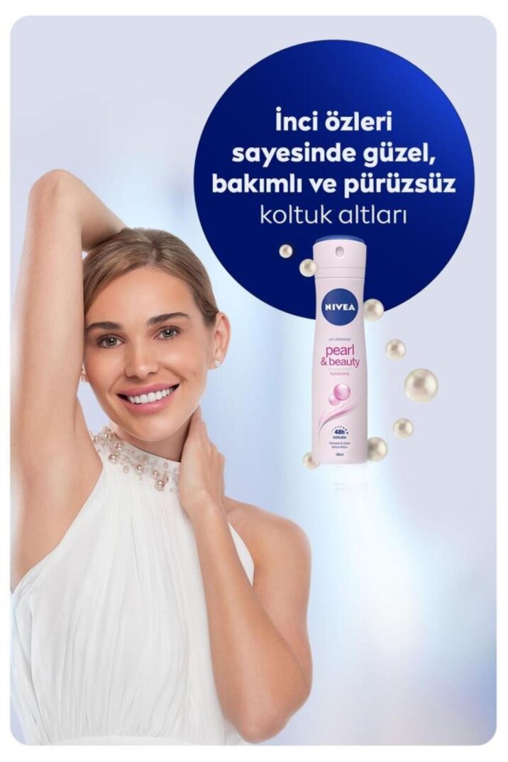 Nivea Kadın Sprey Deodorant Pearl&Beauty 150ml, Ter Kokusuna Karşı 48 Saat Koruma - 3