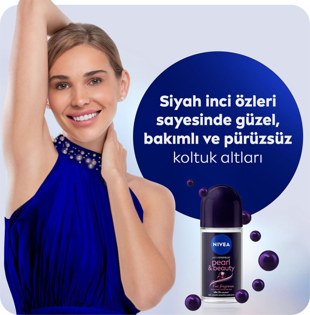NIVEA Kadın Sprey Deodorant Pearl&Beauty Fine Fragrance,48 Saat Anti-perspirant Koruma 150ml - 3