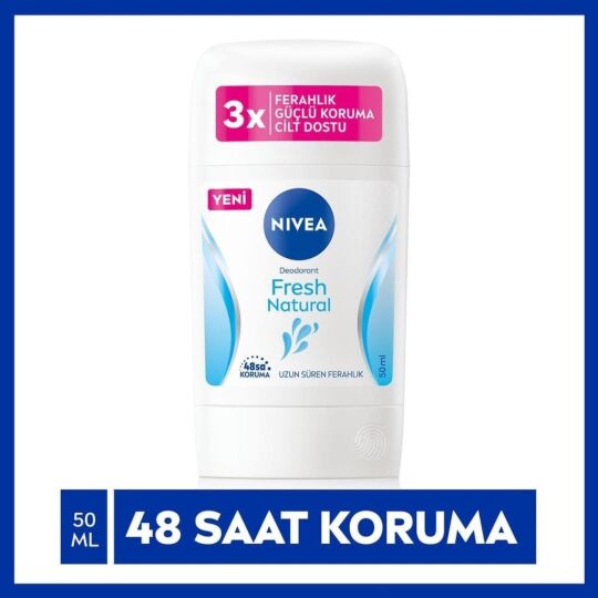 Nivea Kadın Stick Deodorant Fresh Natural 48 Saat Deodorant Koruması 50 ml
