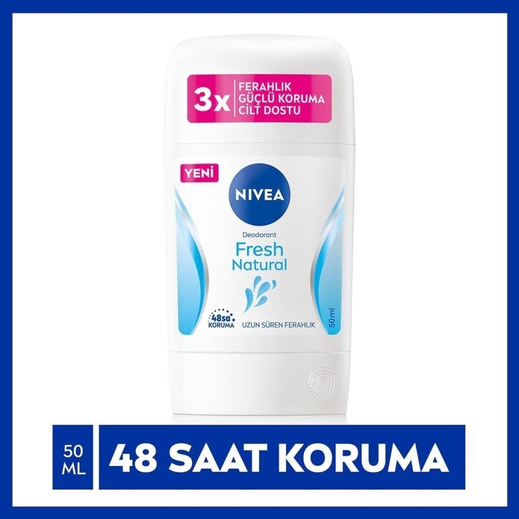 Nivea Kadın Stick Deodorant Fresh Natural 48 Saat Deodorant Koruması 50 ml - 1