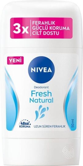 Nivea Kadın Stick Deodorant Fresh Natural 48 Saat Deodorant Koruması 50 ml - 2