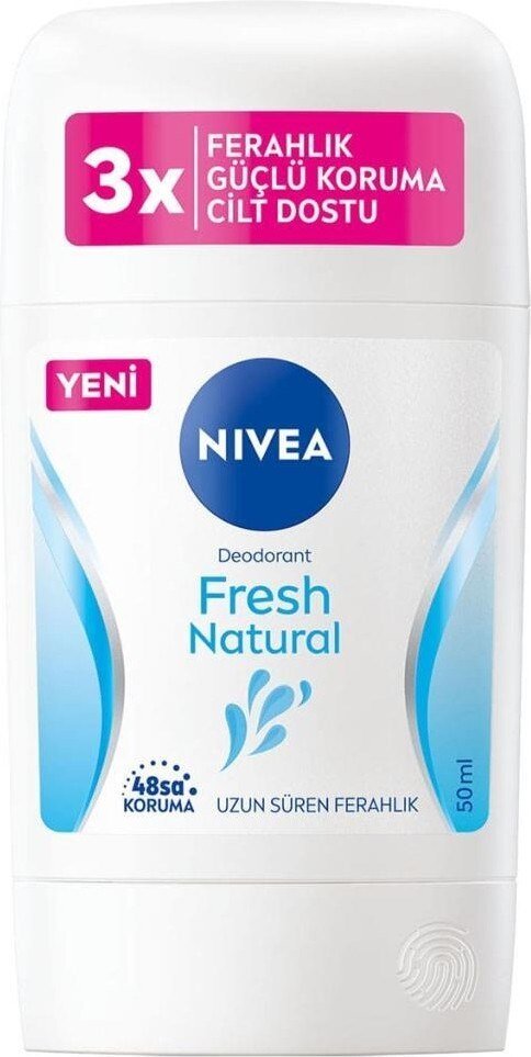 Nivea Kadın Stick Deodorant Fresh Natural 48 Saat Deodorant Koruması 50 ml - 2