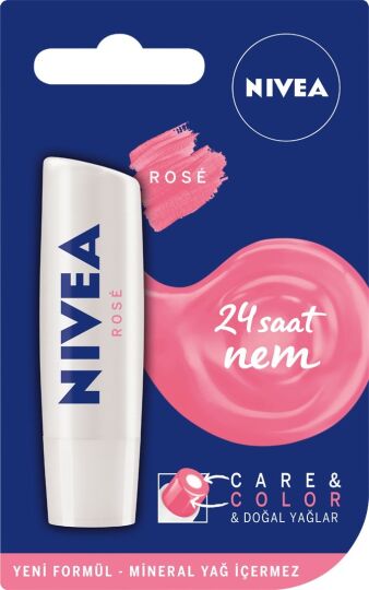 Nivea Lip Bakımlı & Renkli Dudak Balmı Pembe 4,8G