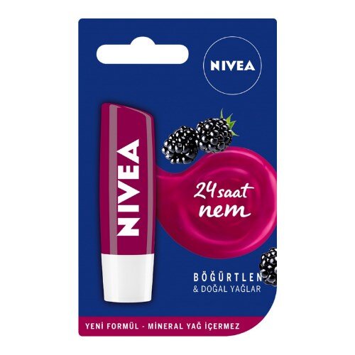 Nivea Lıp Balm Ruj & Böğürtlen Aromalı Dudak Koruyucu 4,8gr - 2