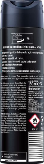 Nivea Men Erkek Sprey Deodorant Black&White Invisible Fresh 48 Saat Anti-perspirant Koruma 150ml - 2