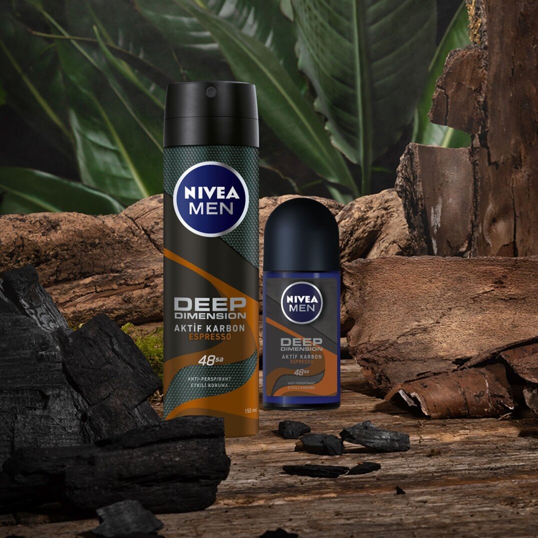 Nivea Men Erkek Sprey Deodorant Deep Dimension Espresso 48 Saat Anti-perspirant Koruma 150ml, Çekici - 5