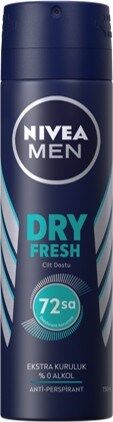 NIVEA Men Erkek Sprey Deodorant Dry Fresh 150ml, Ter ve Ter Kokusuna Karşı 48 Saat Çift Etkili Anti-perspirant Koruma - 2