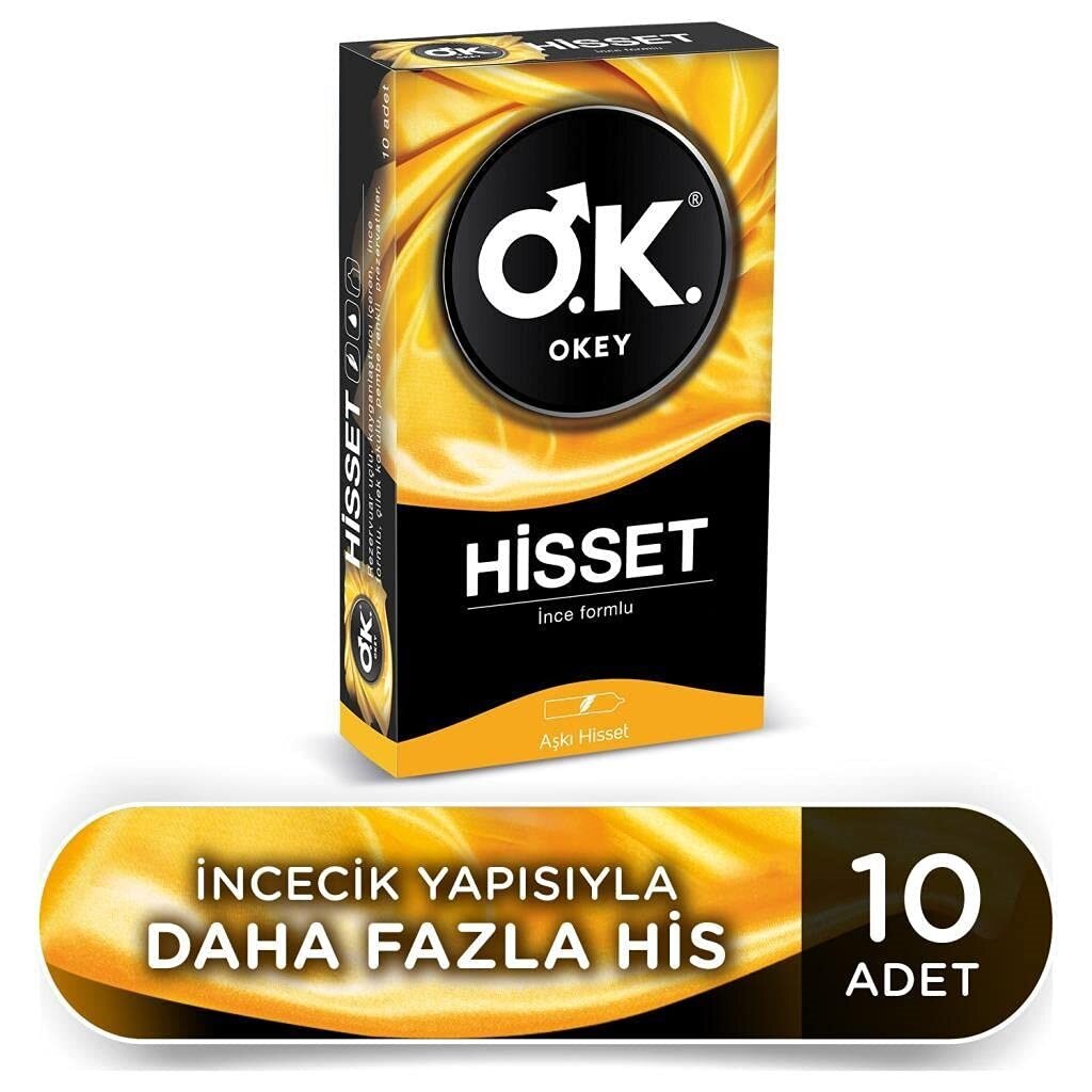 Okey Hisset İnce Formlu Prezervatif (1 x 10 Adet) - 1