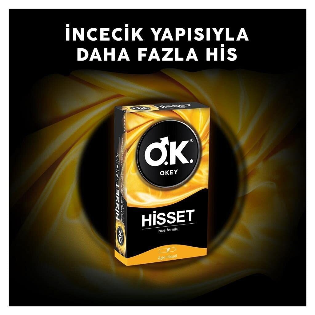 Okey Hisset İnce Formlu Prezervatif (1 x 10 Adet) - 4