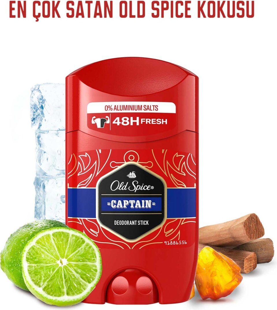 Old Spice Captain Erkekler için Deodorant Stick 50 ml - 3