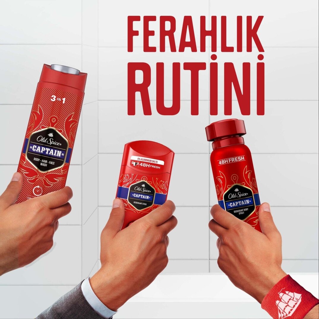 Old Spice Captain Erkekler için Deodorant Stick 50 ml - 9