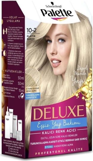Palette Deluxe 10-2 Platin Sarısı Saç Boyası - 3