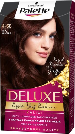 Palette Deluxe 4-68 Koyu Kestane Saç Boyası - 2