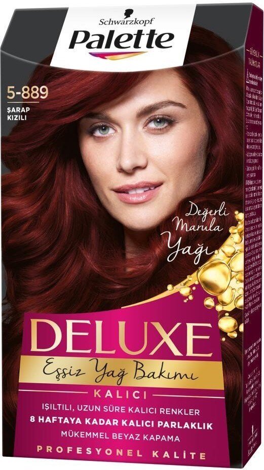 Palette Deluxe 5-889 Şarap Kızılı Kadın Saç Boyası - 2
