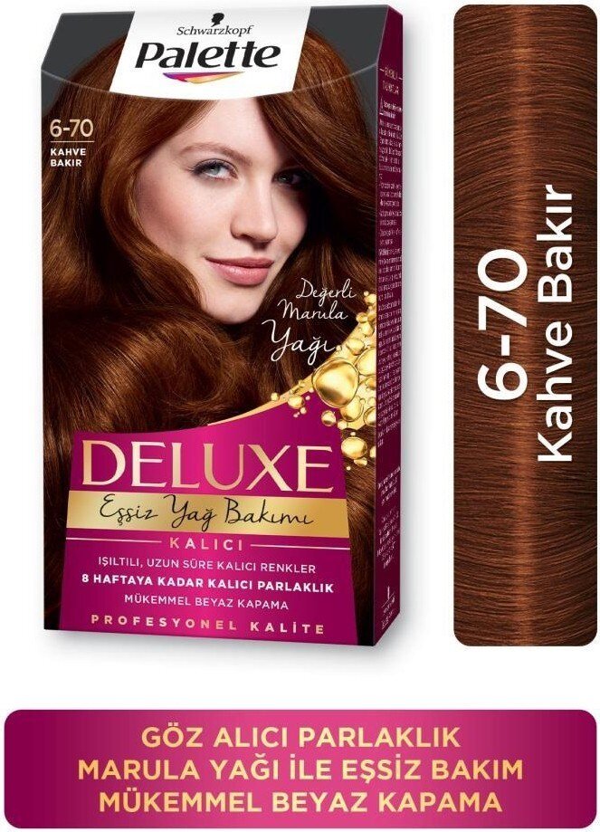 palette Deluxe 6-70 Kahve Bakır Saç Boyası - 1