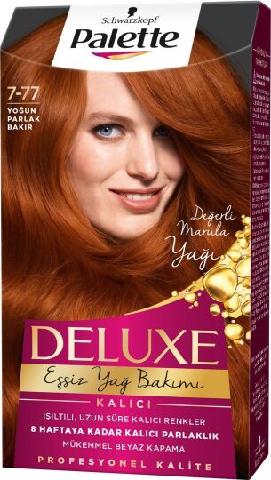Palette Deluxe 7-77 Yoğun Parlak Bakır Saç Boyası - 2