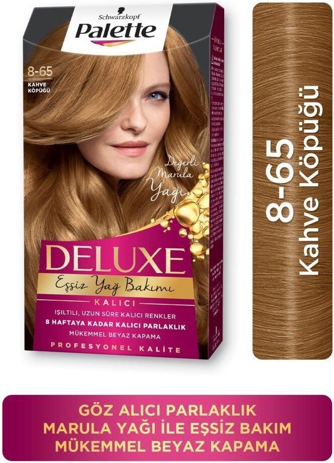 Palette Deluxe 8-65 Kahve Köpüğü Saç Boyası - 1