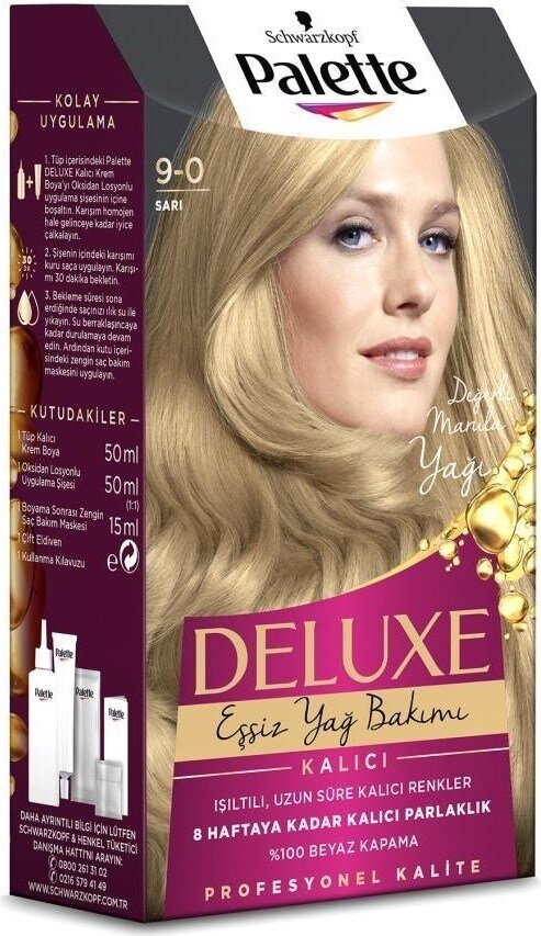 Palette Deluxe 9-0 Sarı Saç Boyası - 3