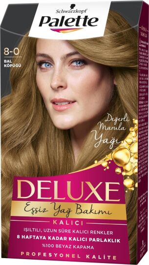 Palette Deluxe Kalıcı Renkler 8-0 Bal Köpüğü Saç Boyası - 2