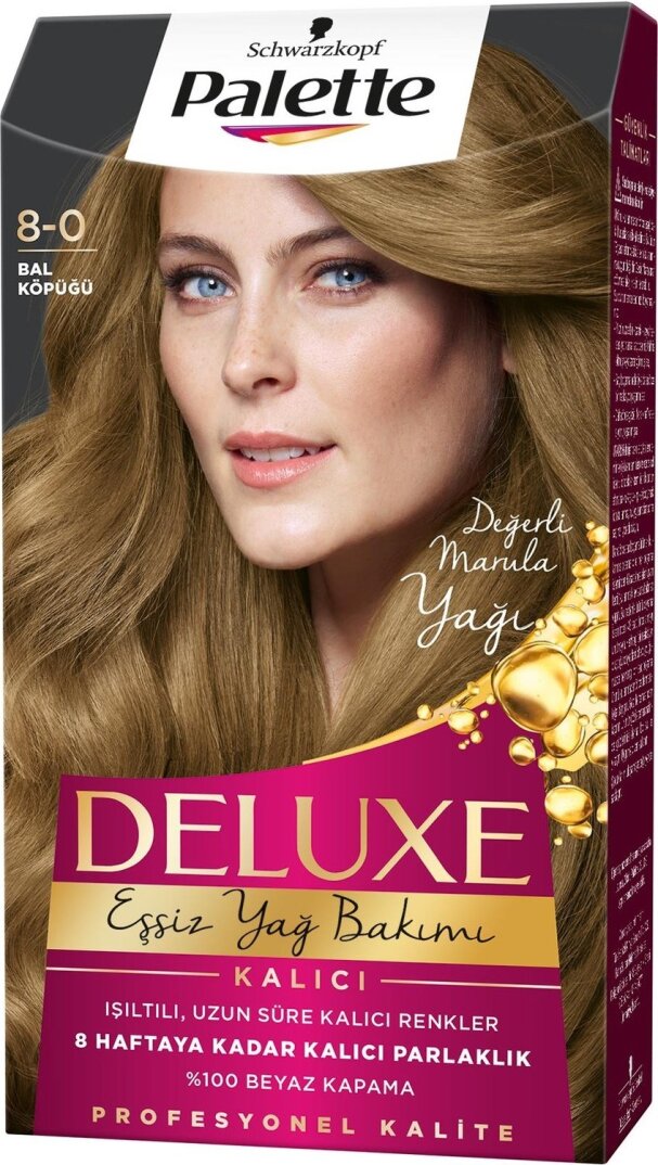 Palette Deluxe Kalıcı Renkler 8-0 Bal Köpüğü Saç Boyası - 2